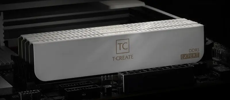 Ram TeamGroup T-Create Expert DDR5 White 32GB (2x16GB) Bus 6000MHz